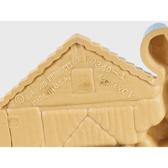 Burwood Amish Wall Deco Plaque 9" Buggy Farm Lady Geese 1995 Country Farm x2 - Picture 9 of 16